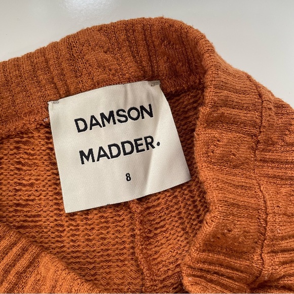 DAMSON MADDER Women's Warm Brown Orange Edie Soft Flare Pant Size 8 - Picture 7 of 11